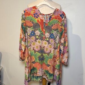 Johnny Was Multicolor Artistic Blouse